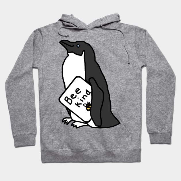 Be Kind Penguin Hoodie by ellenhenryart